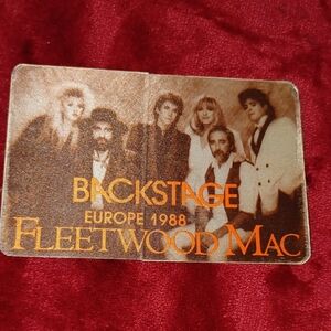 Fleetwood Mac Backstage Pass  Brown/Orange
